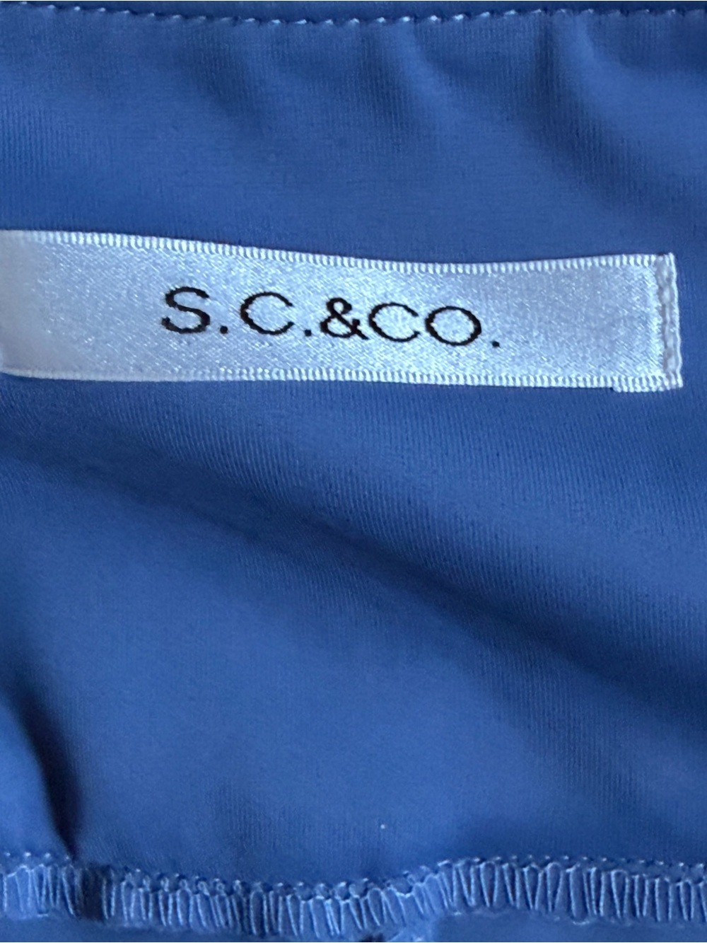 S.C. & Co. Blue + White Pinstripe Athletic Golf Skort, Size L - Picture 4 of 8